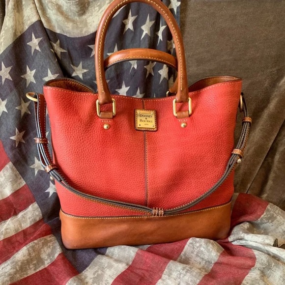 Dooney & Bourke Handbags - ❤️Dooney & Bourke Red Nubuck Leather Chelsea Tote